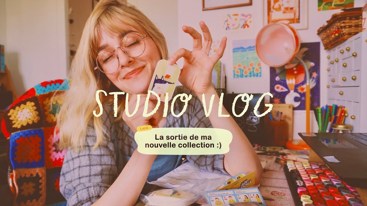 Studio vlog ✏️ C'est la sortie de ma nouvelle collection !! - les coulisses des derniers préparatifs