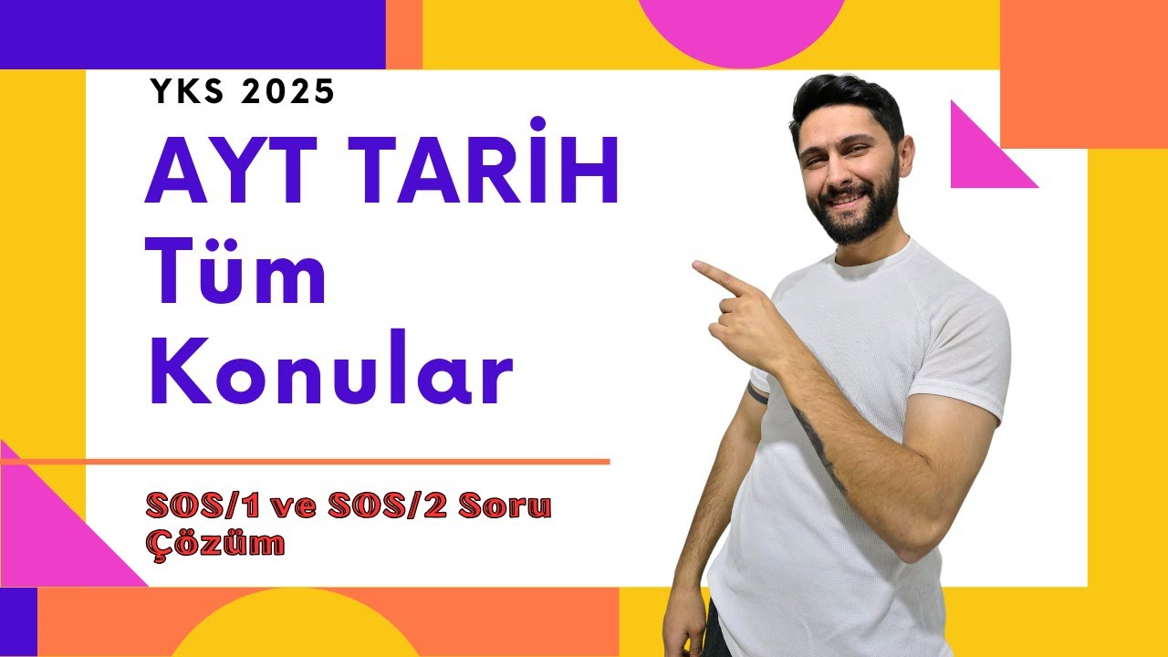 Tüm Konulardan AYT Tarih Deneme Sınavı | Sos-1 / Sos-2 | Başarıkavramı - Ali Gürbüz