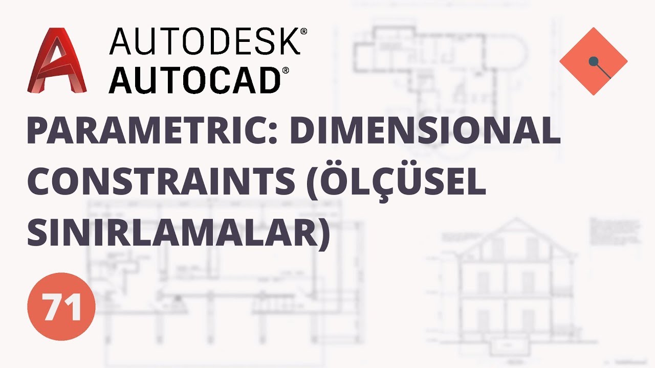 AutoCAD Dersleri #71 | Parametric - Dimensional Constraints (Ölçüsel Sınırlandırmalar)