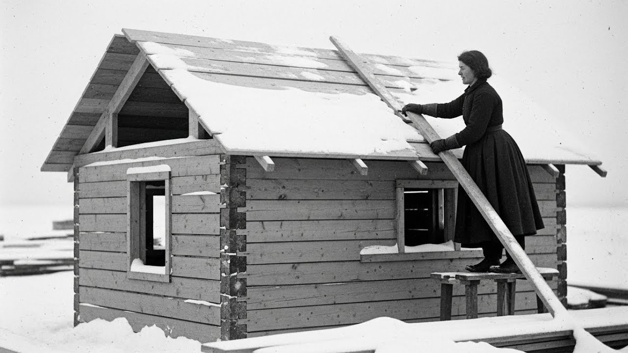 Everyone Laughed When She Built A Little Cabin – Until It Saved Her During Snow Storm