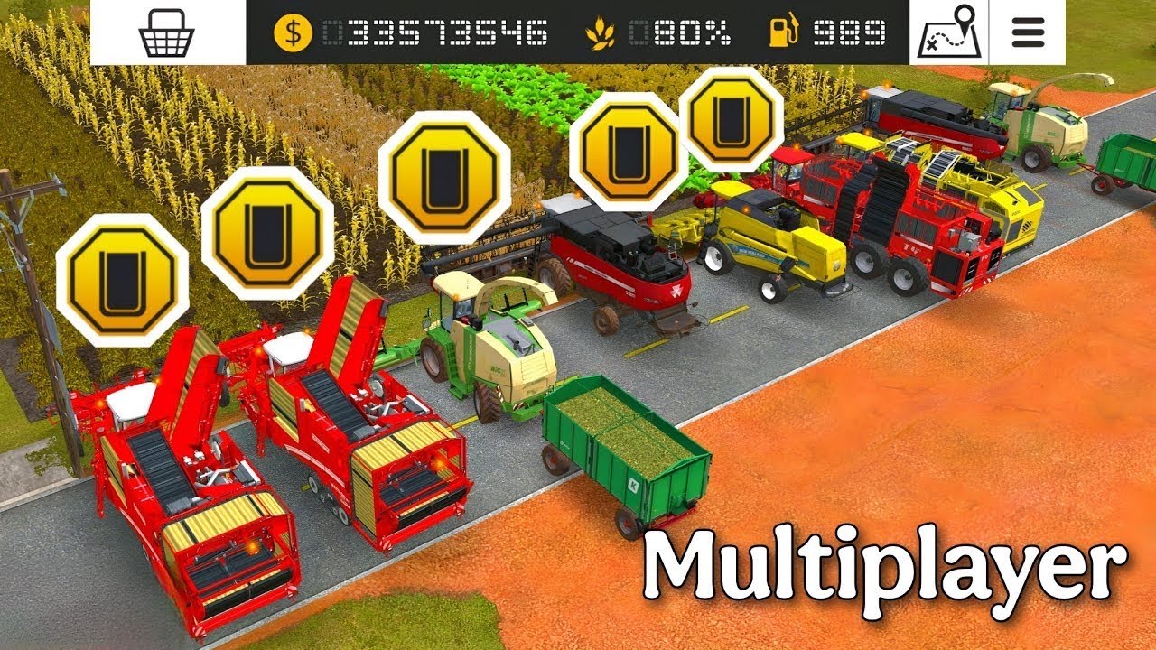 Fs 18 Mix Crops Harvesting ! Farming Simulator 18 Multiplayer Gameplay | Fs18Timelapse #fs18