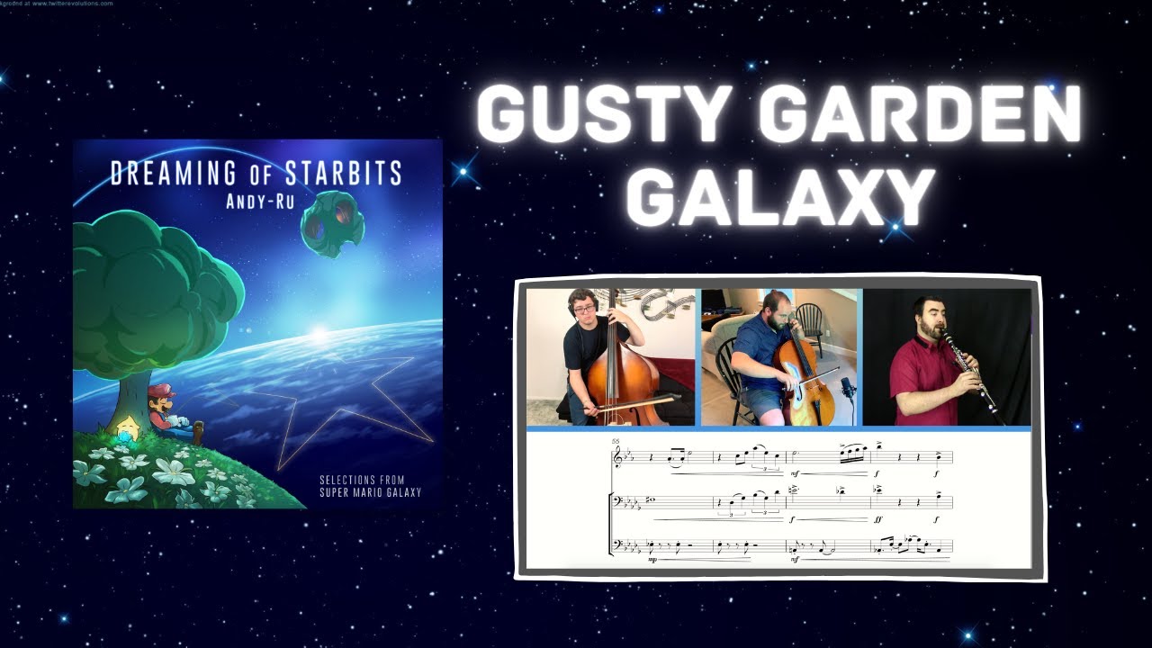 Gusty Garden Galaxy - Super Mario Galaxy Cover [Bass/Cello/Clarinet] Feat. Soundole & Travis Scharer