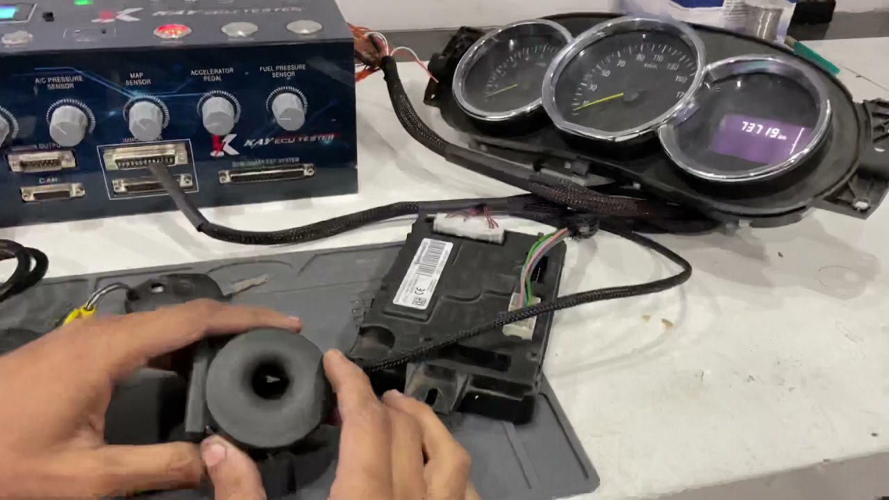 #Renault#Duster ph2 2015+ DELPHI DCM 3.4 ECM Kit testing on KAY ECU TESTER
