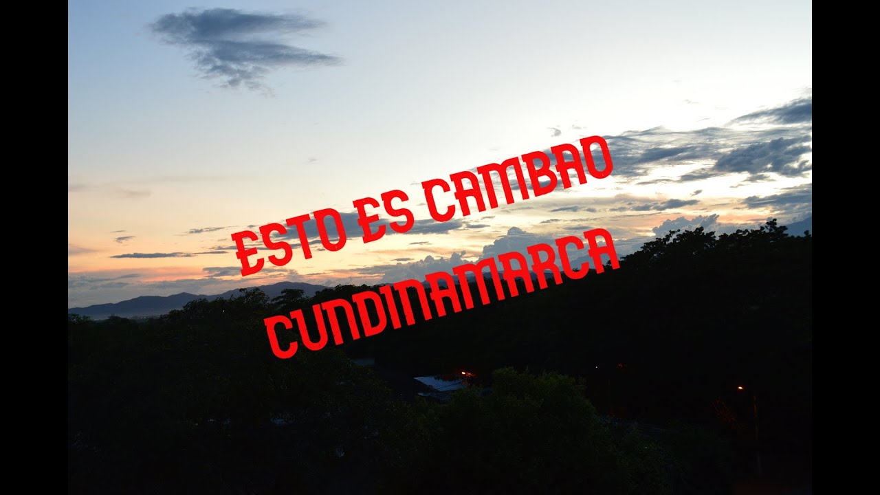 ESTO ES CAMBAO, FRONTERA ENTRE CUNDINAMARCA Y TOLIMA.