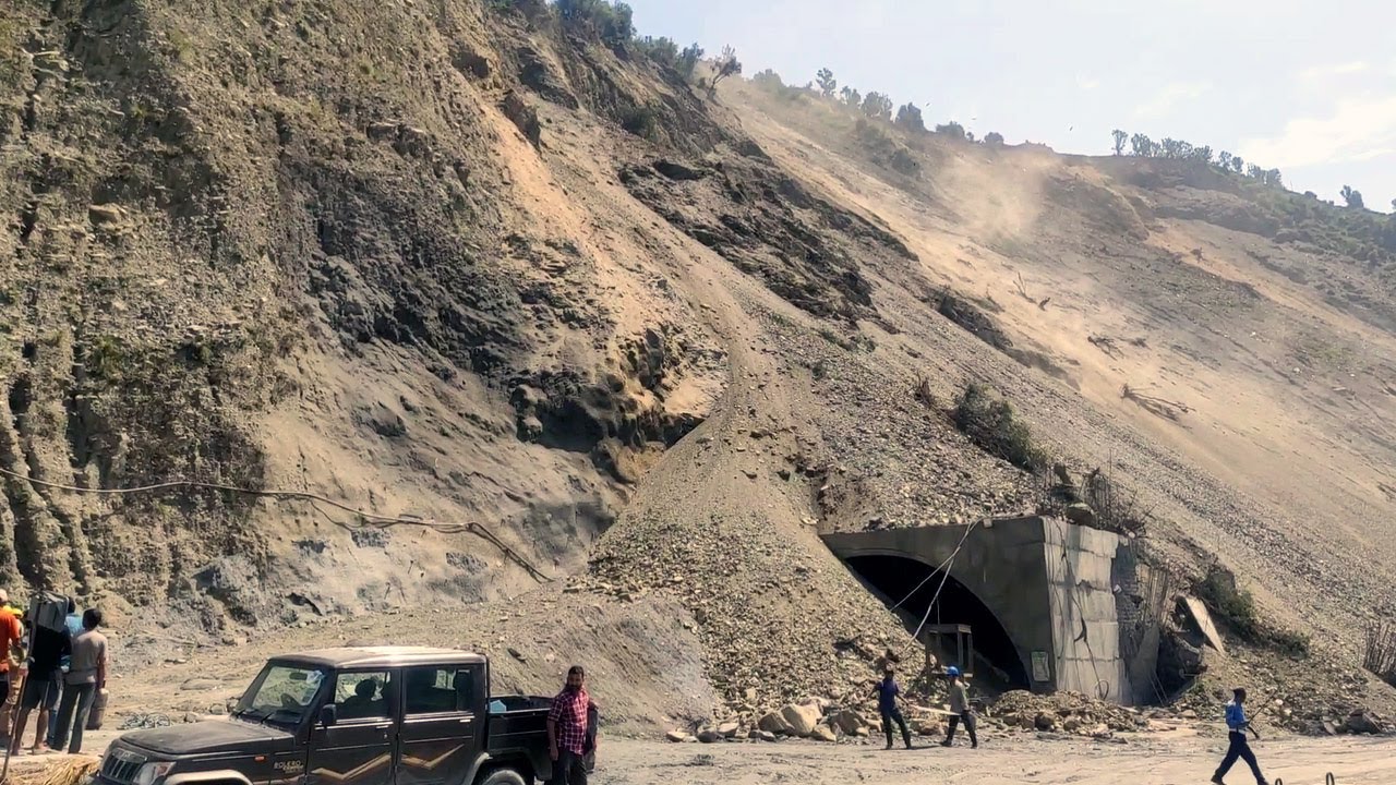 Ramban:  Under Construction Tunnel Damaged Due To Landslide
