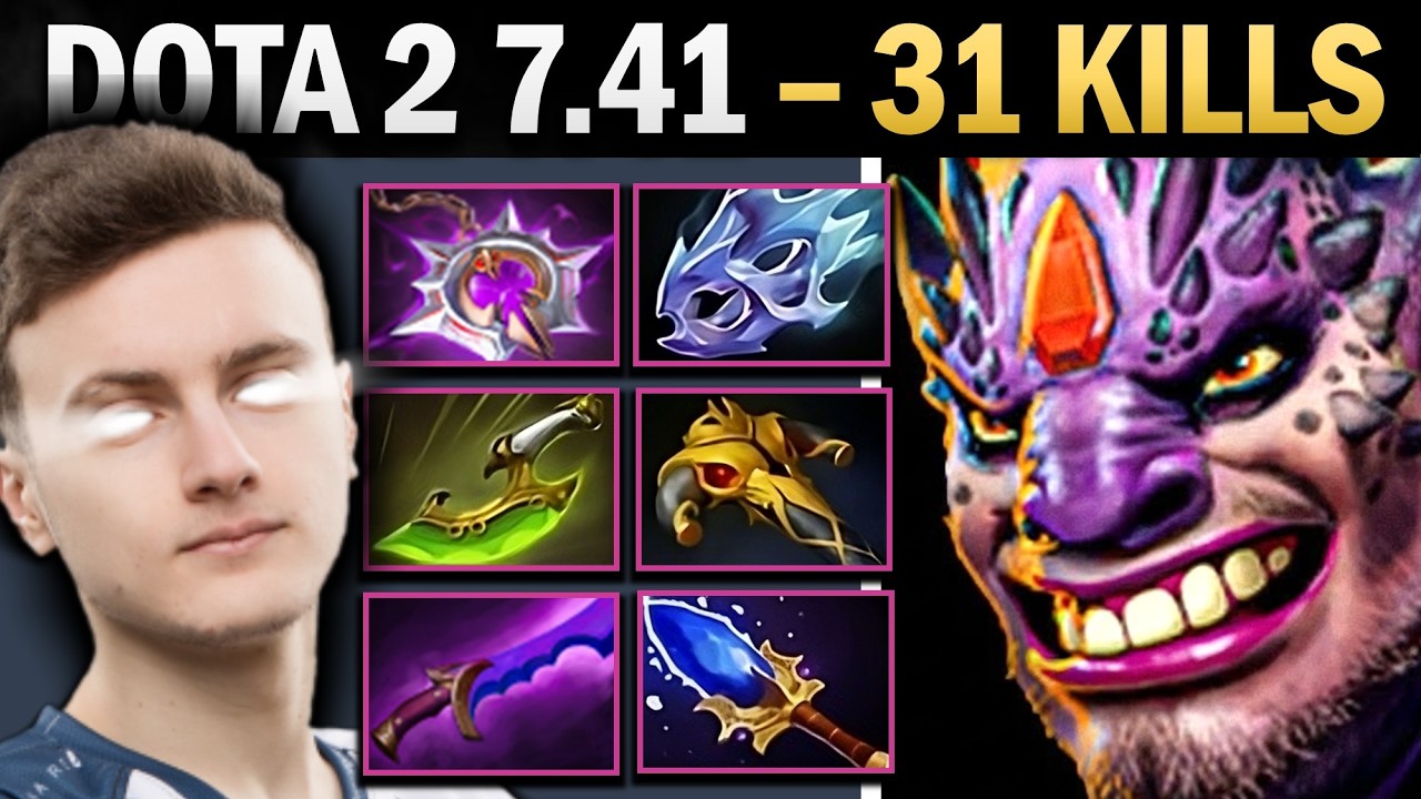 Lion Dota 2 7.41 with 31 Kills and Moon Shard - Dota 2 Gameplay