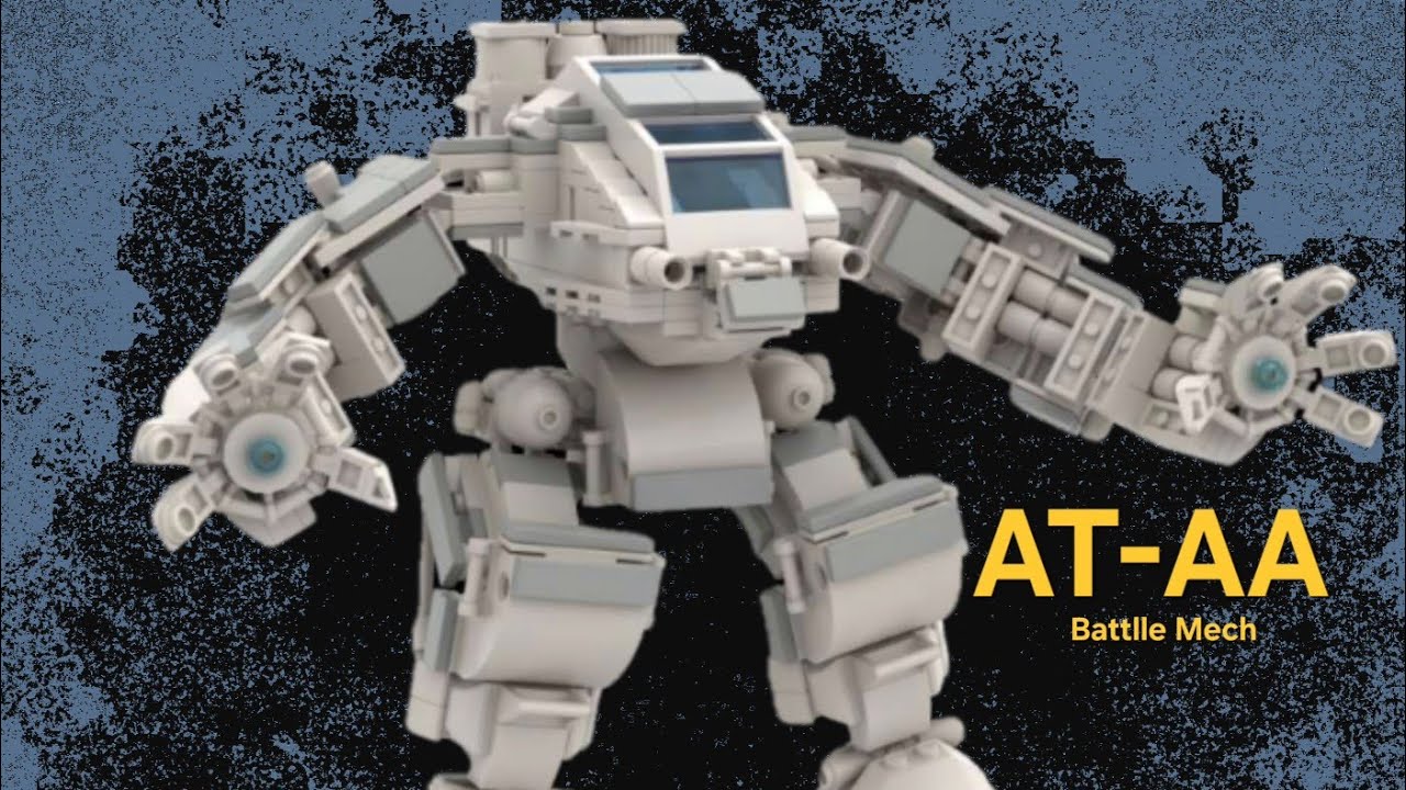 AT-AA Mech (fictional Star Wars walker) Build your own LEGO MOC! Free istructions in bio 👇
