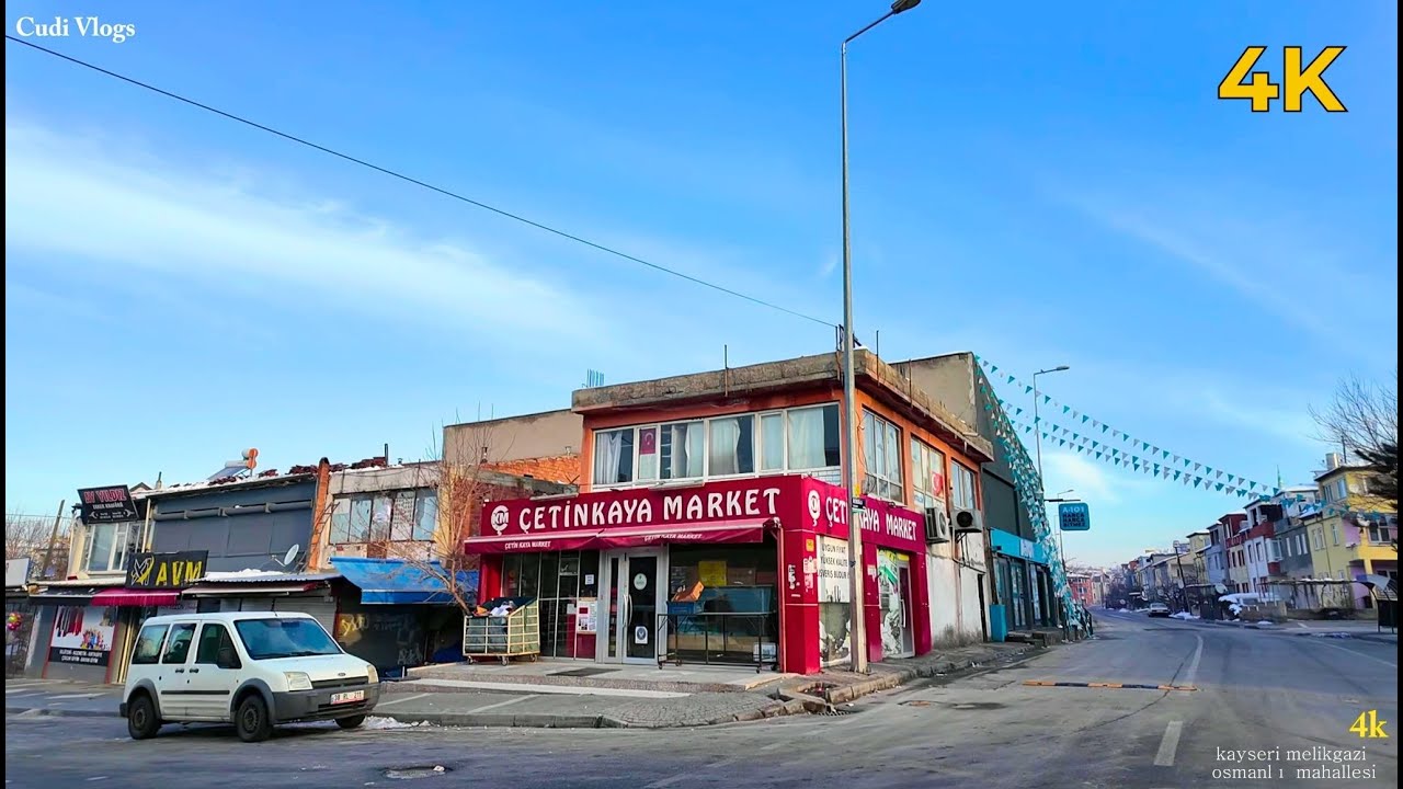 kayseri melikgazi osmanlı mahallesi Turu/KAYSERİ CITY Walking Tour  [ 2025 ] /4K/