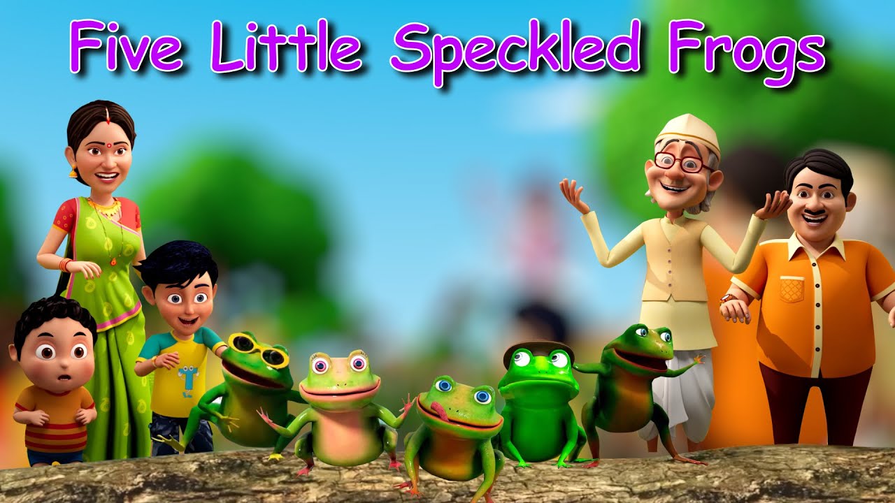 Five Little Speckled Frogs | 3D Nursery Rhyme | Taarak Mehta Ka Ooltah Chashmah Rhymes & Kid Songs