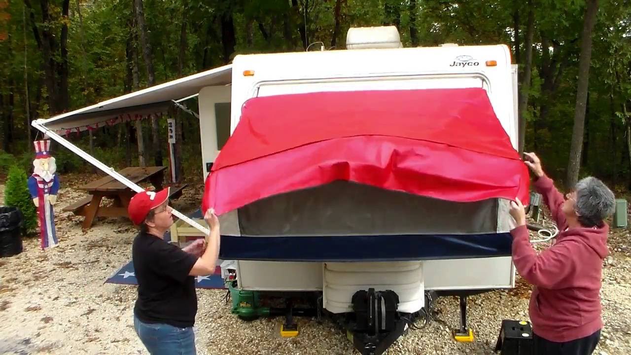 How to shut the bunks on a hybrid camper the easy way