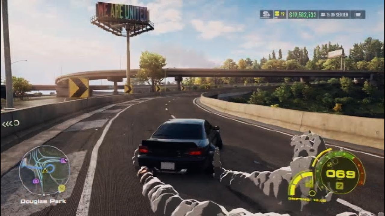 Clearing the Freeway Entrance near Rydells - PS5 - '02 Silvia S15 - NFS UNBOUND