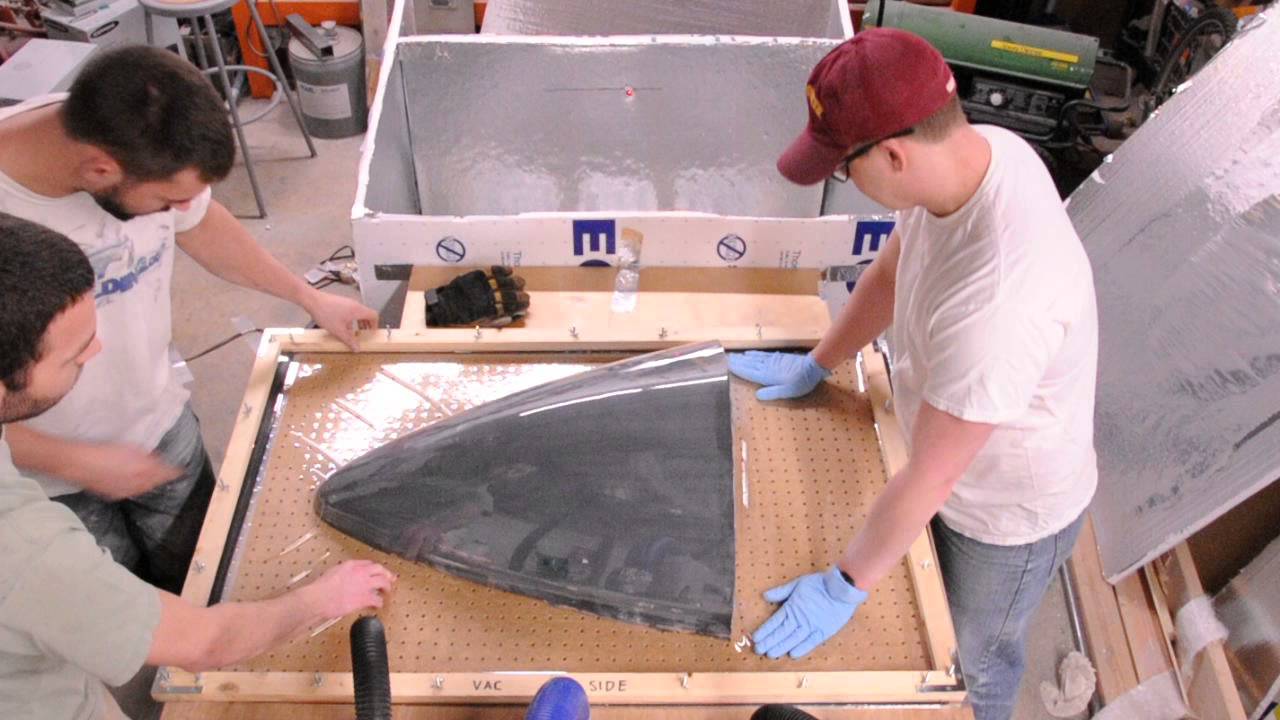 OSU 2016 Shell Eco-Marathon Vehicle Shell Fabrication (Vacuum forming - Part 2)