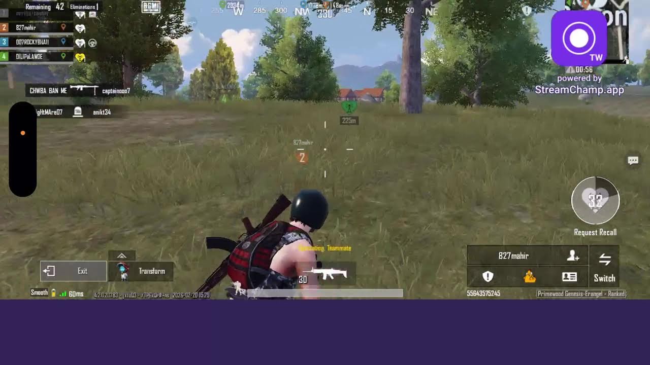 Broadcast powered by StreamChamp
