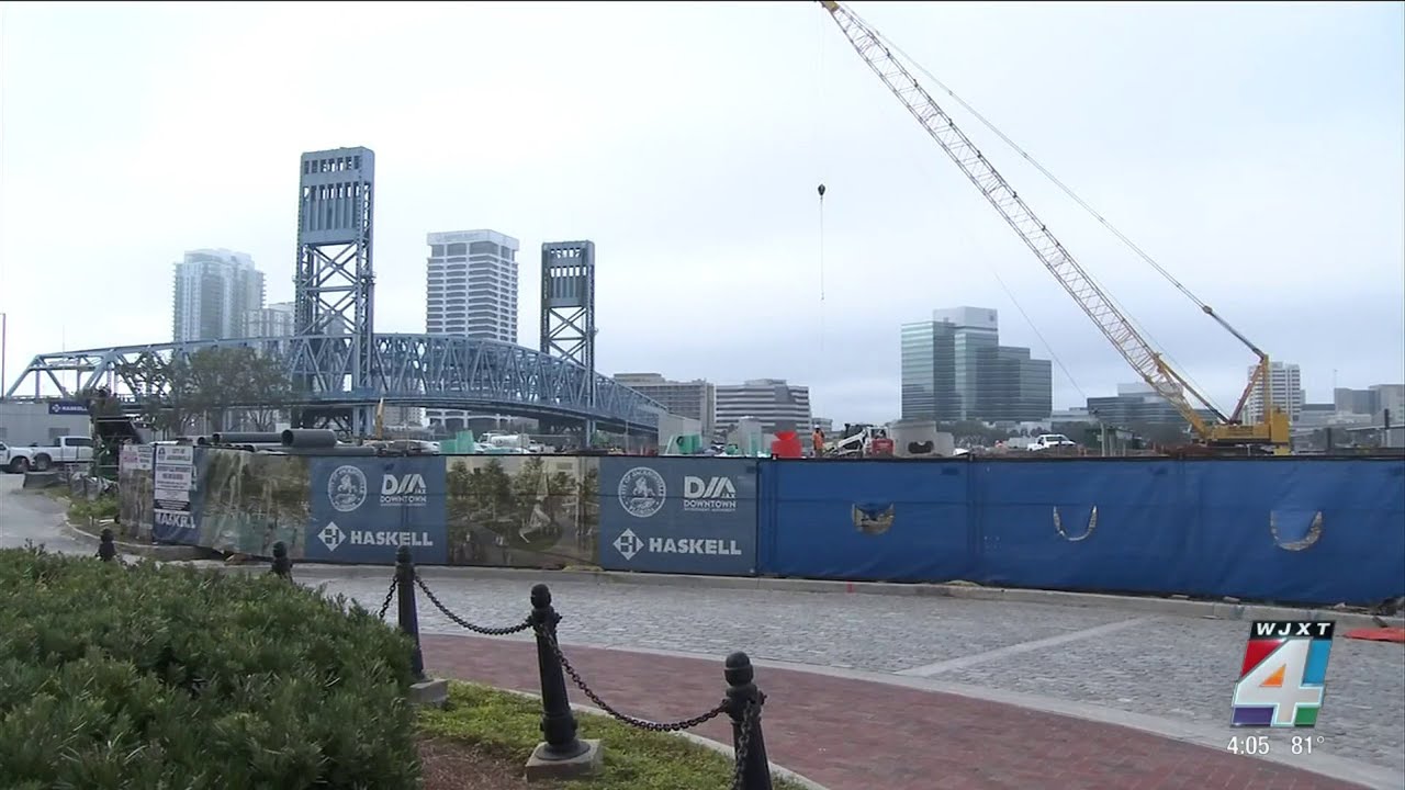 News4Jax took a tour of the Riverfront Plaza, here is the progress so far