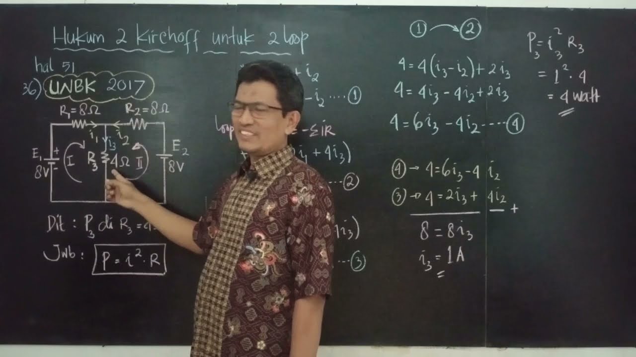 [NEW VERSION!] HUKUM DUA KIRCOFF UNTUK 2 LOOP | Rangkaian Listrik Arus Searah - Fisika Kelas 12
