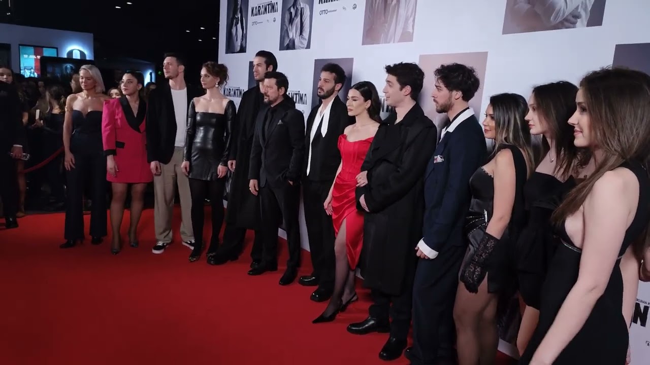 Karantina filmi oyuncularının röportaj öncesi hazırlığı