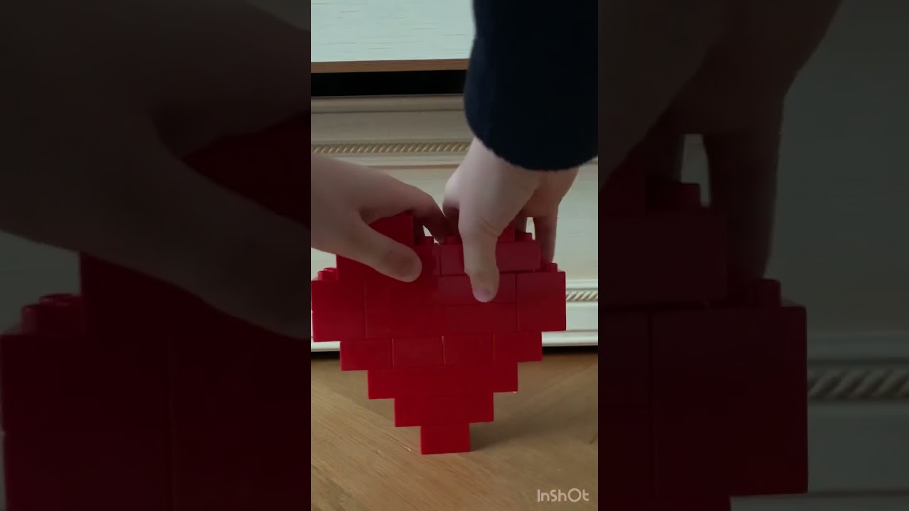 Как сделать сердце из Лего!!!