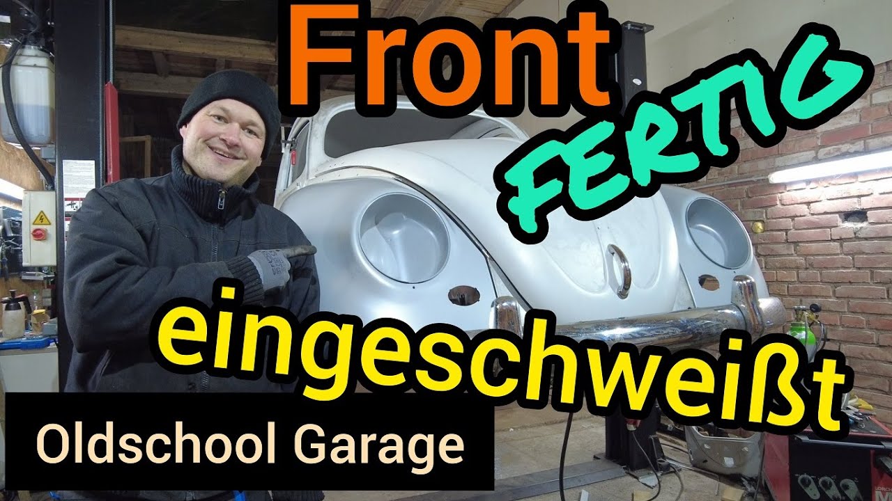 [VW Käfer] Oldtimer Restauration, Endspitzen, Frontblech und Reserveradwanne einschweißen