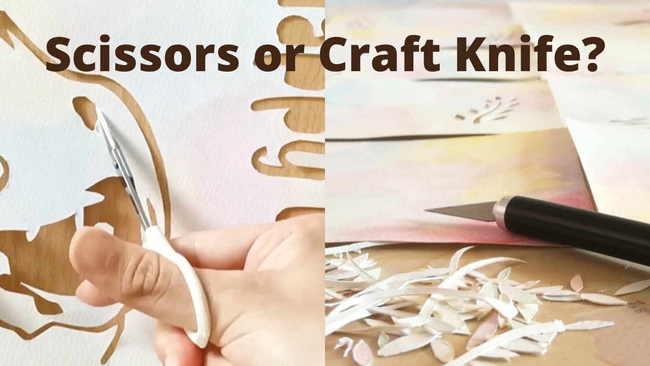 Scissors vs craft knife, which one should you choose for paper cutting?