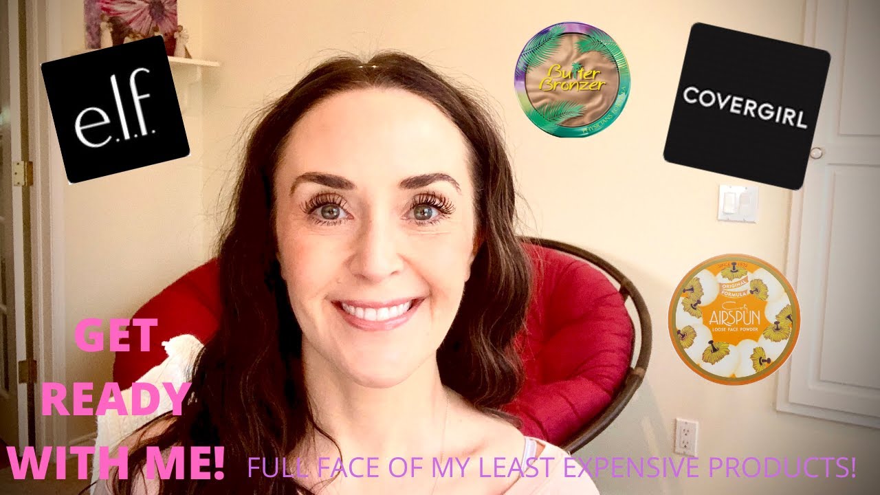 GRWM // my least expensive makeup products // e.l.f + Covergirl + L'Oreal + more!