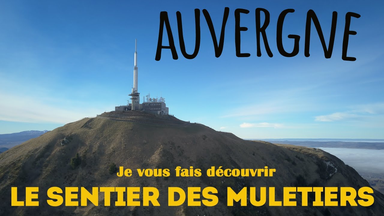 Тропа погонщиков мулов, восходящая на Пюи-де-Дом