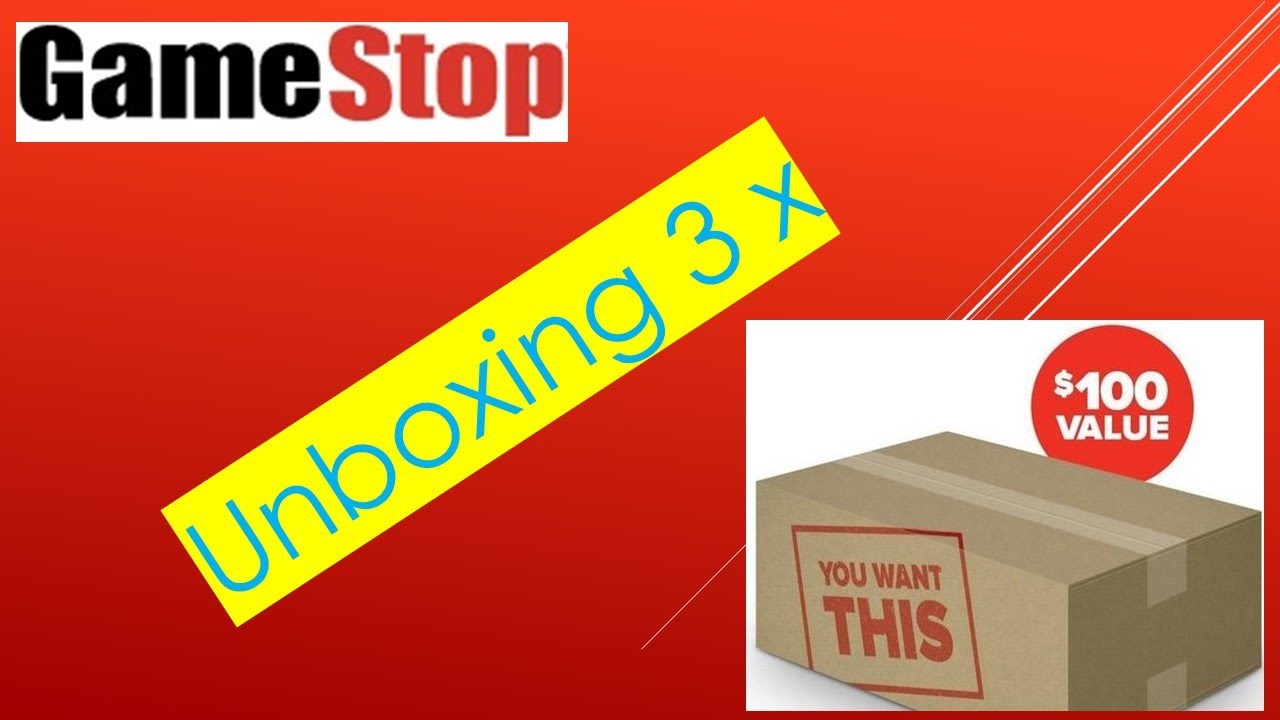 Unboxing 3x GameStop 