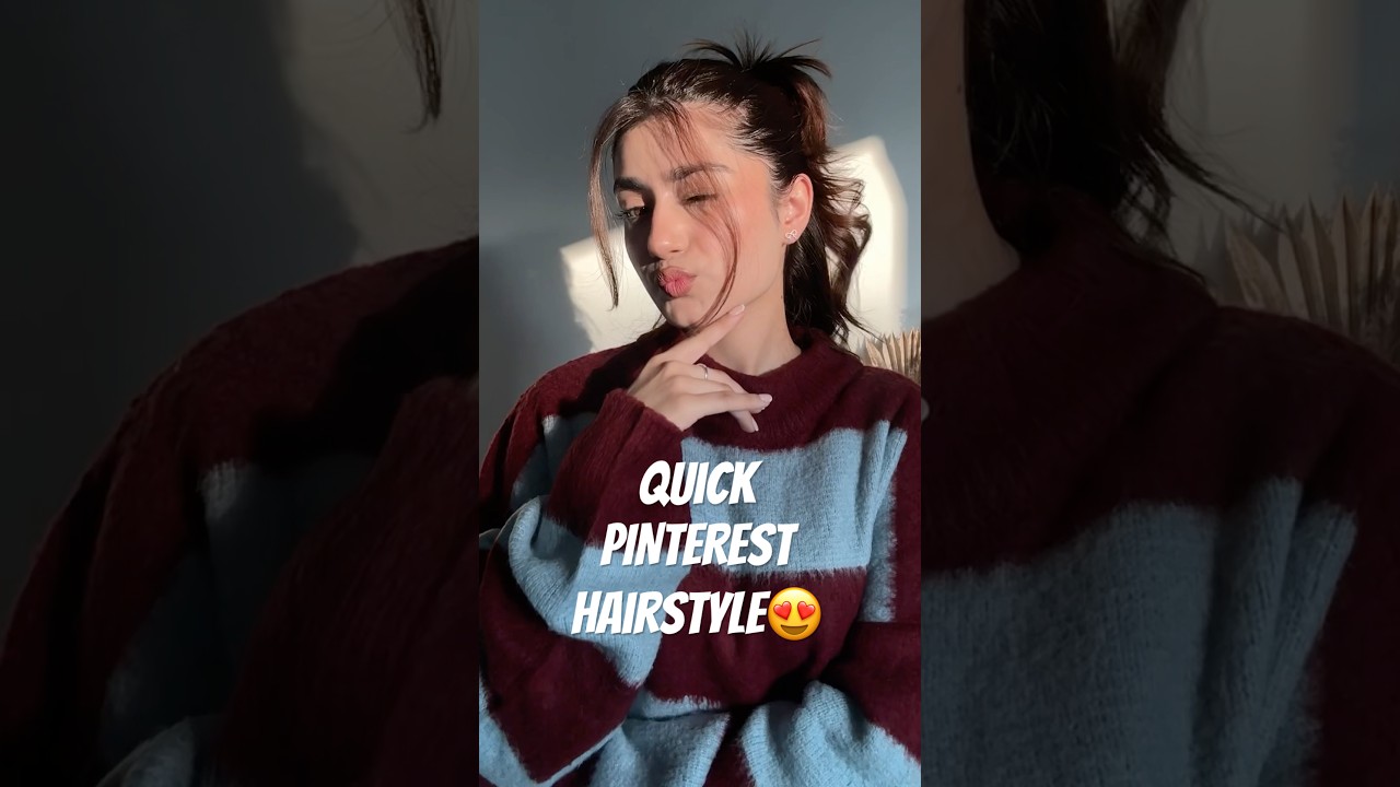 Cute aesthetic hairstyle🎀 | AMULYA RATTAN | #shorts #amulyarattan #quickhairstyle