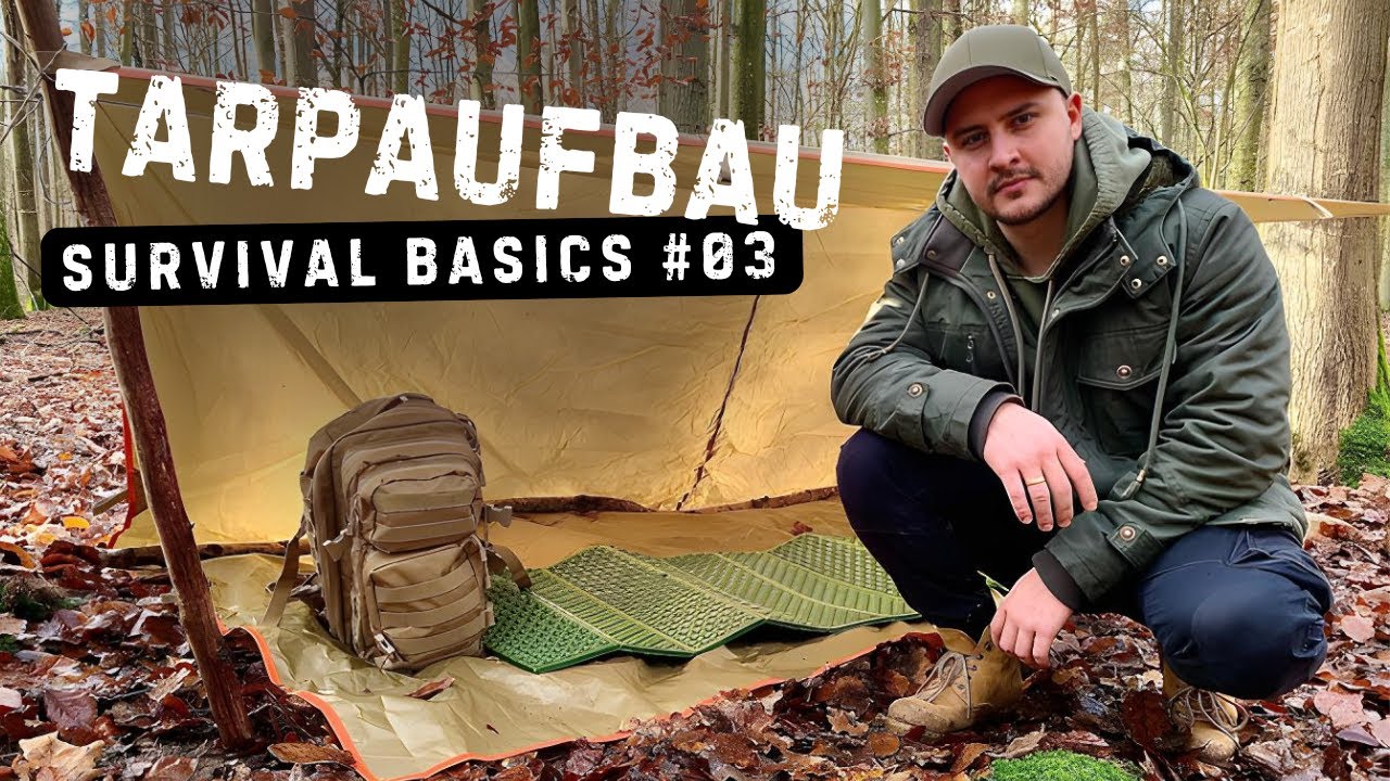 Richtig Tarp aufbauen lernen | Bushcraft Survival Basics Deutsch