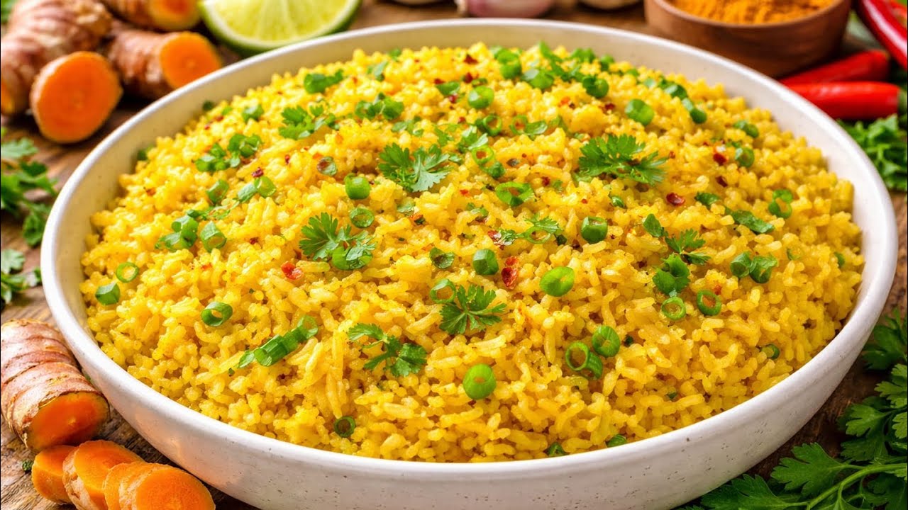 Como fazer arroz com raízes de açafrão 