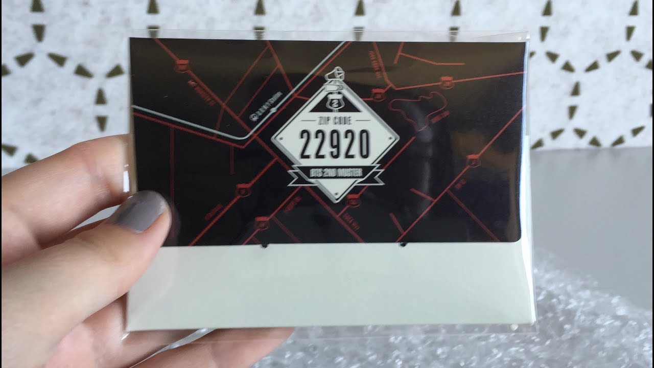 Unboxing BTS 2nd Muster (Zipcode: 22920) Photocard Set