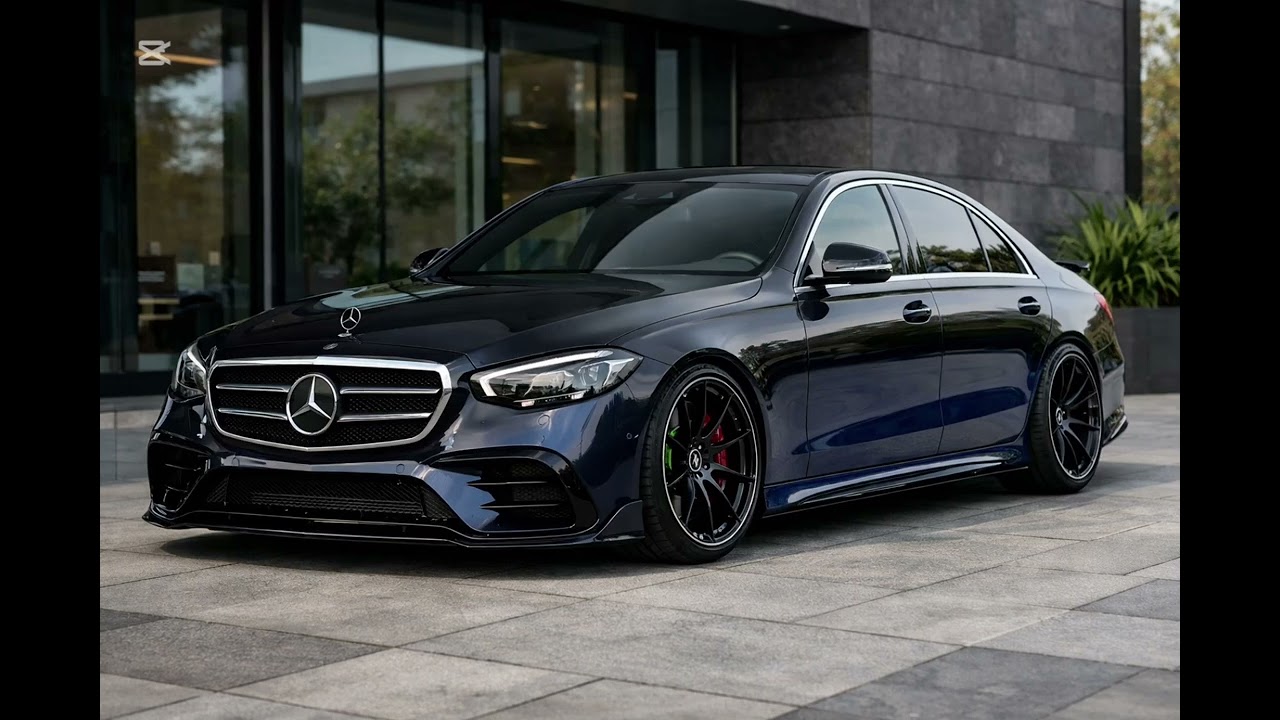 Mercedes w nocy 