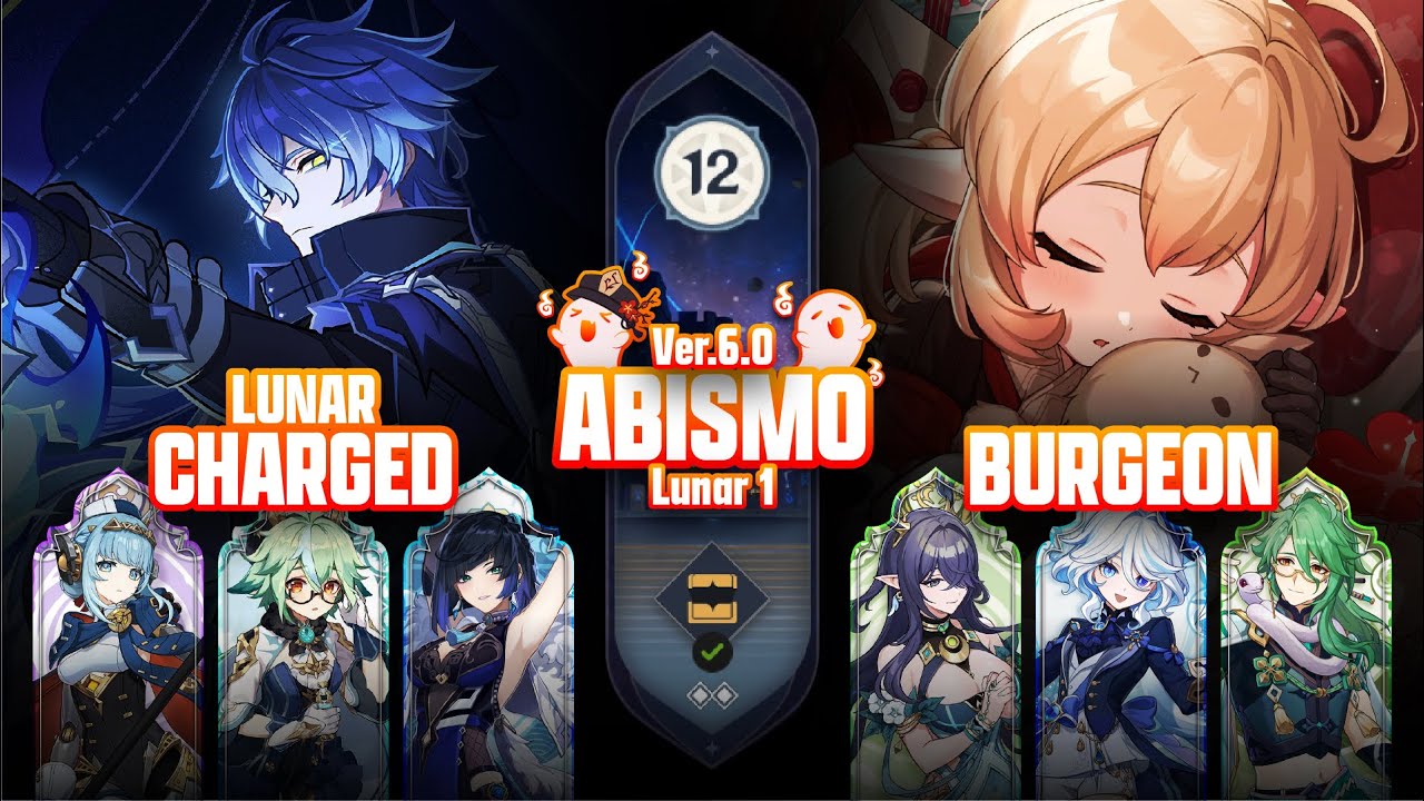 C0 FLINS LUNAR-CHARGED & C0 KLEE BURGEON | SPIRAL ABYSS 6.0 FLOOR 12 | GENSHIN IMPACT
