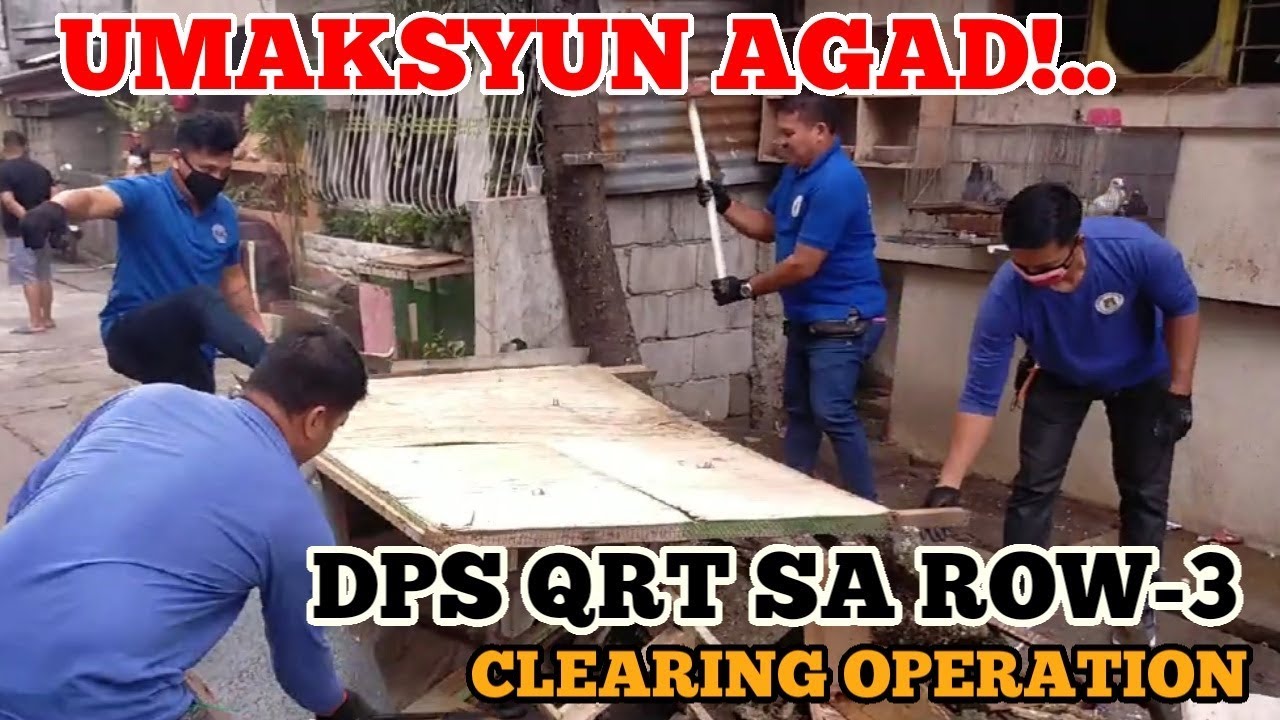 DPS QRT SA ROW-3 CLEARING OPERATION | MANILA LATEST UPDATE 02-03-20