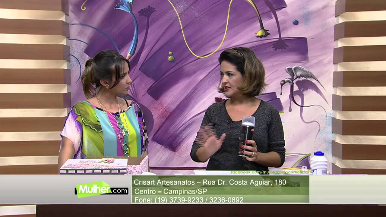 Mulher.com 20/02/2015 Marisa Magalhães - Caixa com scrap decor Parte 1/2