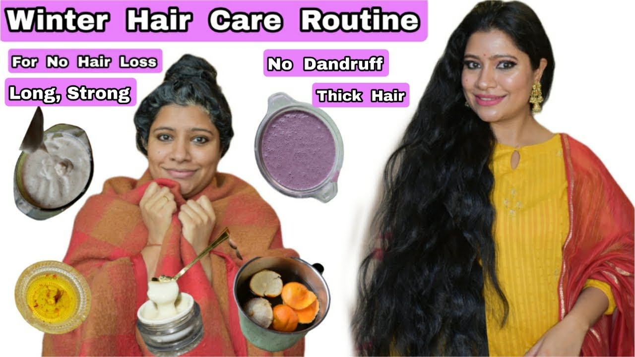 Winter Hair Care Routine Regrowth Oil, Shampoo, Mask,Serum,Hair Rinse For No Hair Loss,Dandruff