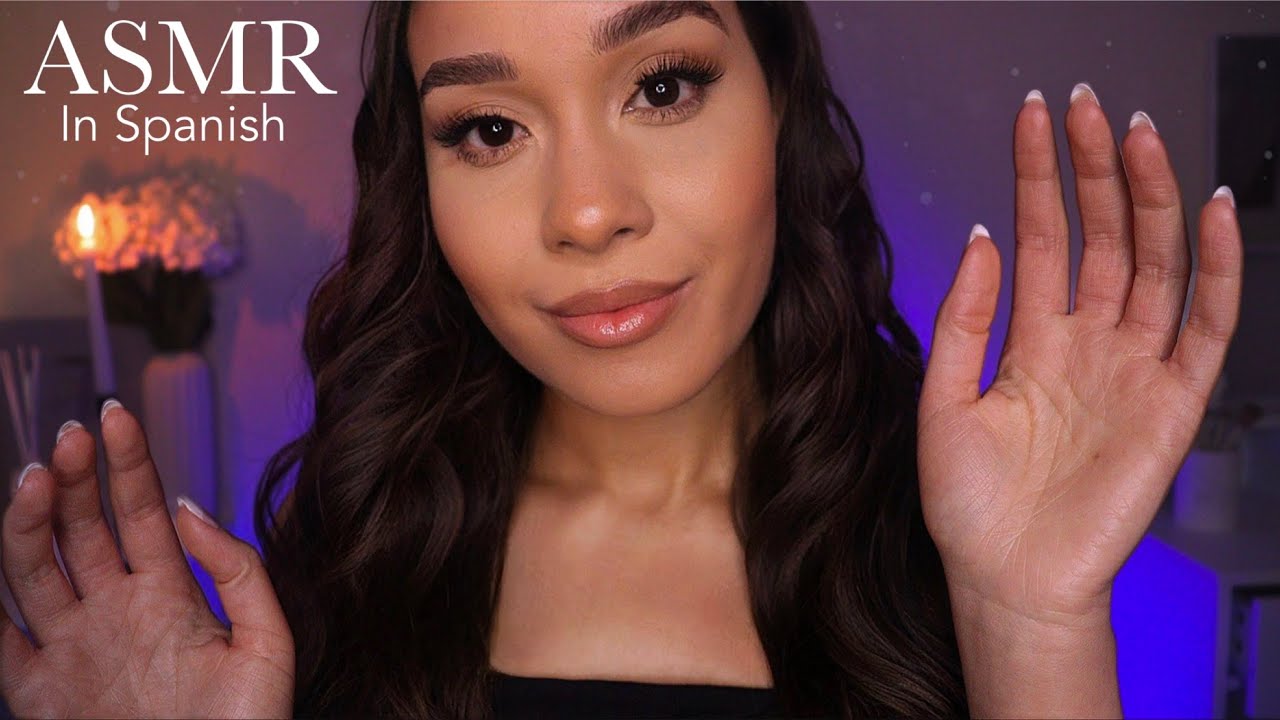 ASMR En Español For Sleep 💤 Face Brushing, Breathy Whispers & Countdown | ASMR PARA DORMIR