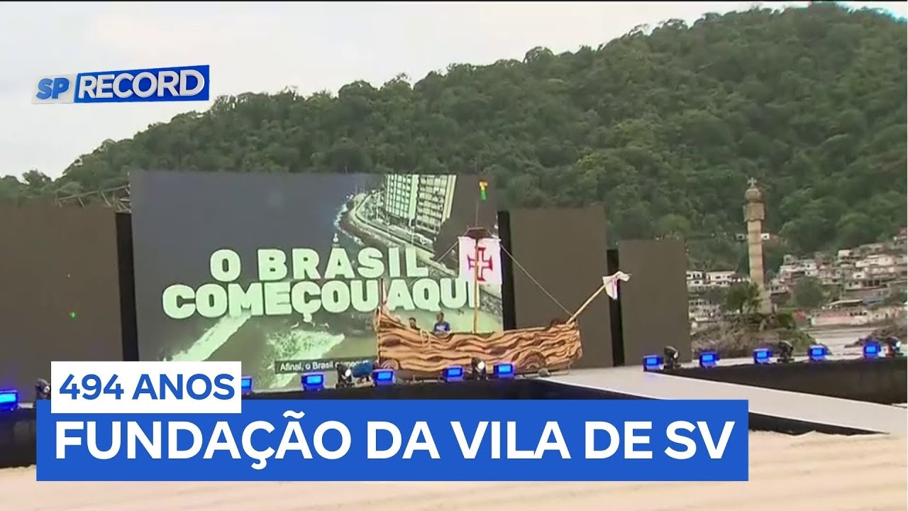 São Vicente (SP) celebra 494 anos com encenação histórica e estrutura inclusiva