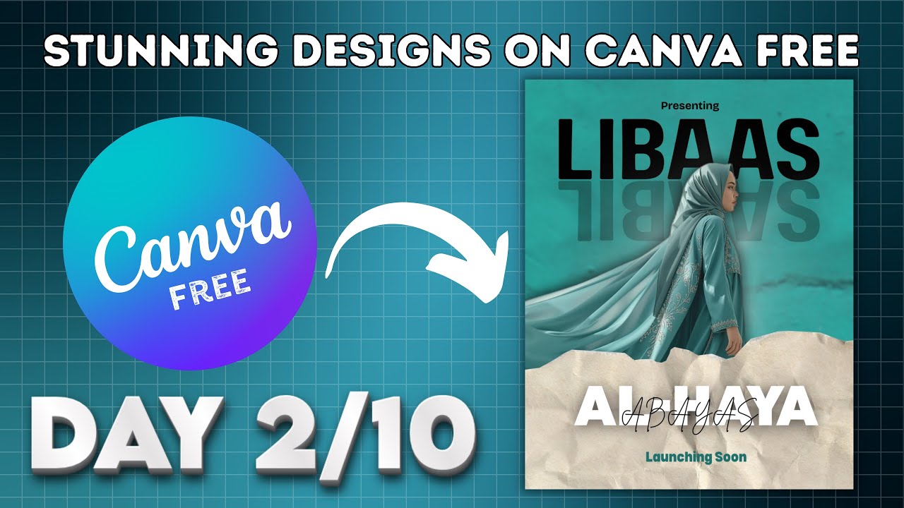 Day 2 | How to Create a Stunning Design/Poster in Canva Free Version | Canva Tutorial for Beginners