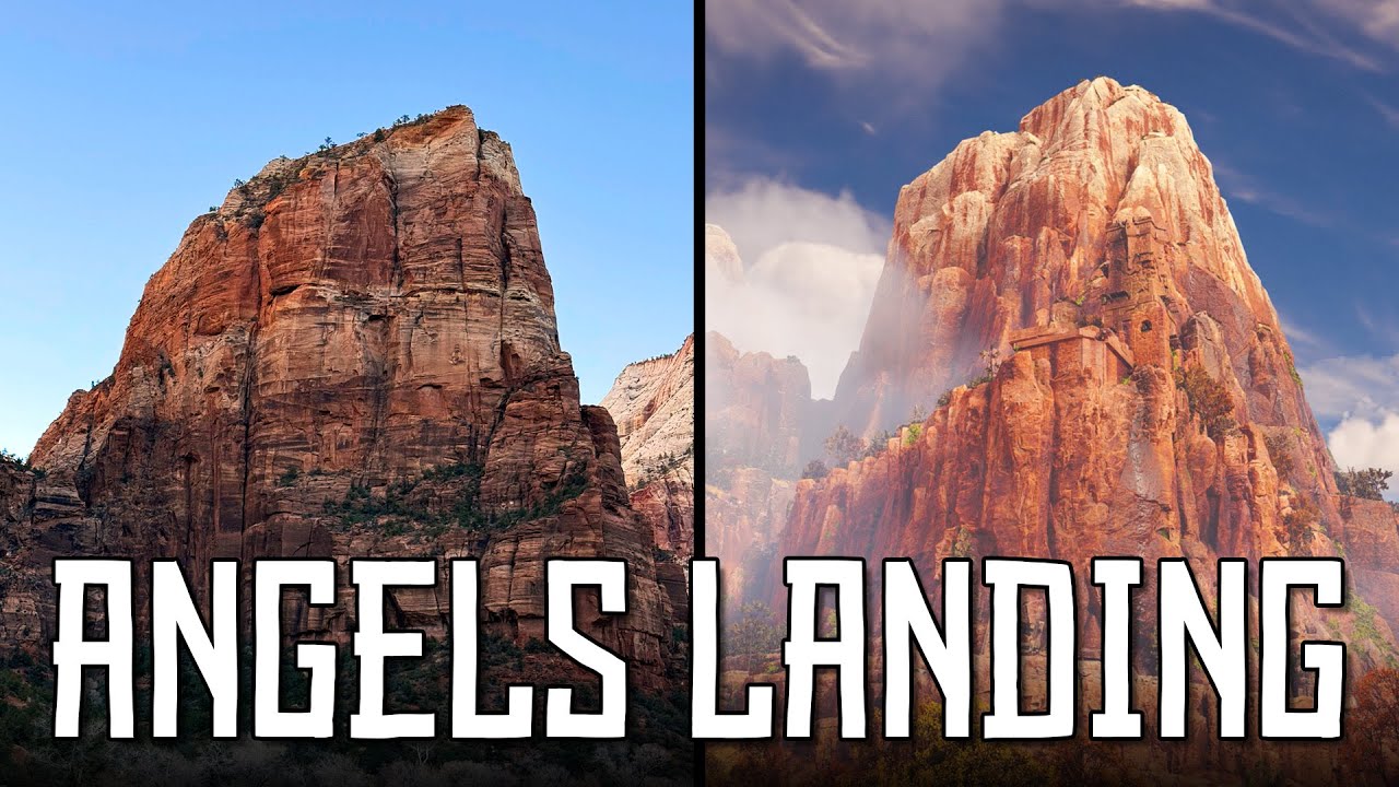 Hiking Angels Landing In Horizon Forbidden West | Real World Comparison