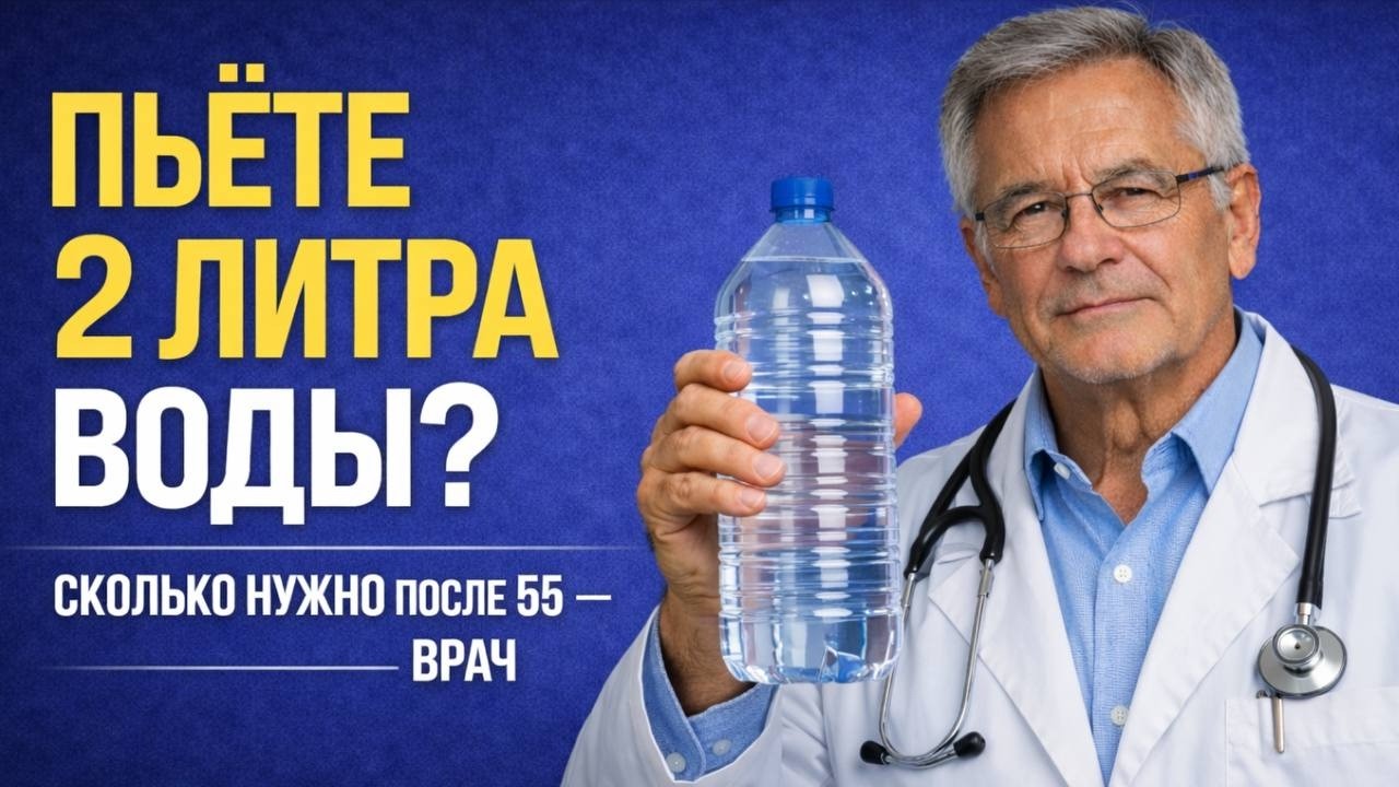 2 литра воды после 55 — ошибка! Врач объясняет, сколько нужно на самом деле | Дмитрий Корнев