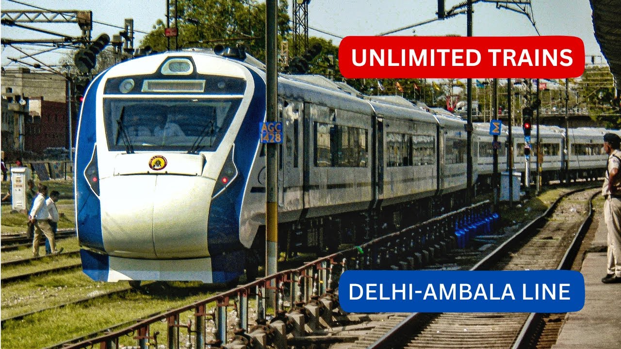 TRAINS SPEEDING IN DELHI - AMBALA  LINE