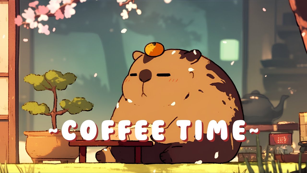Capybara Study Beats - Cozy Beats for Relaxation ~ Peaceful Moments ~ 🦫 🎵 ✨