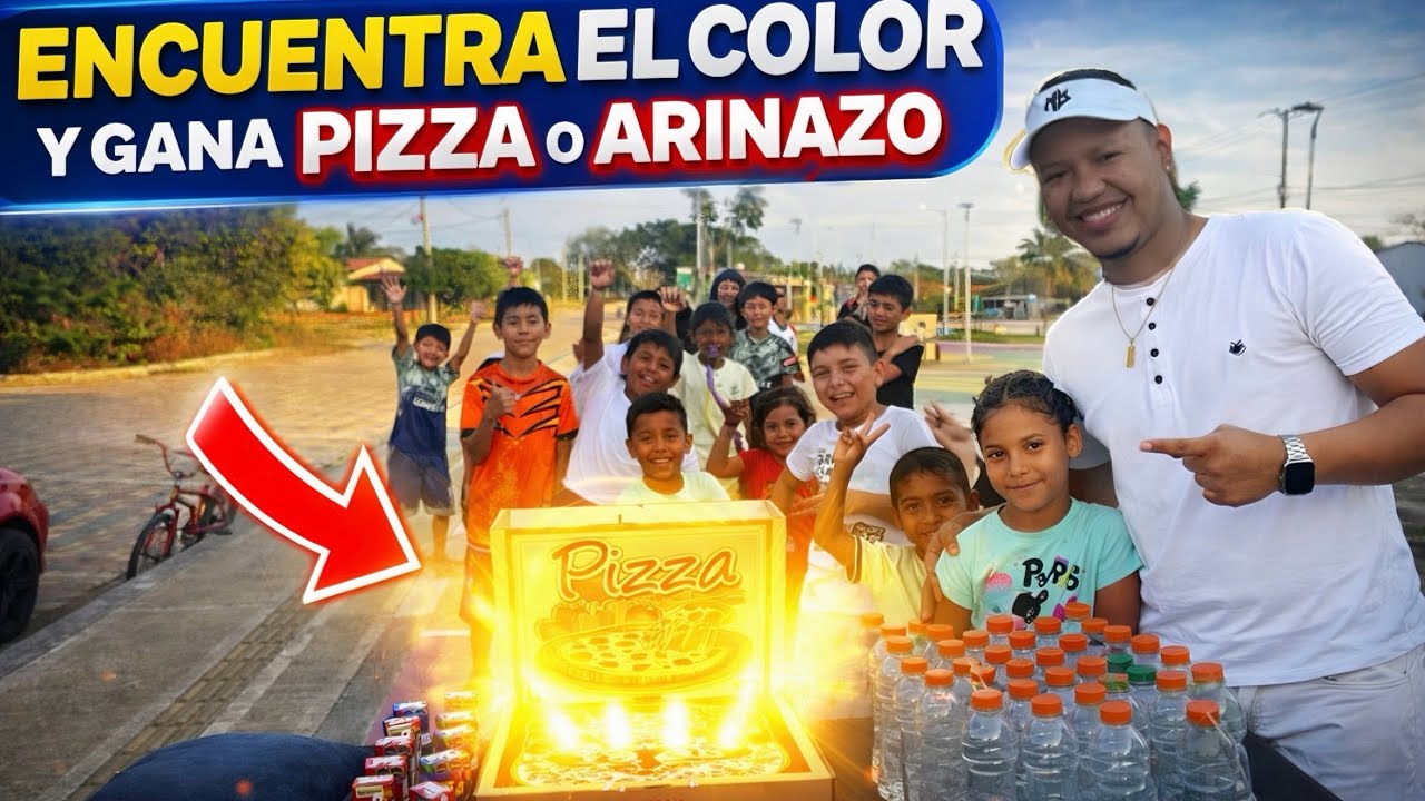 FIND THE COLOR & WIN PIZZA 🍕💸 | Lose… and Get FLOURED! 😂🔥