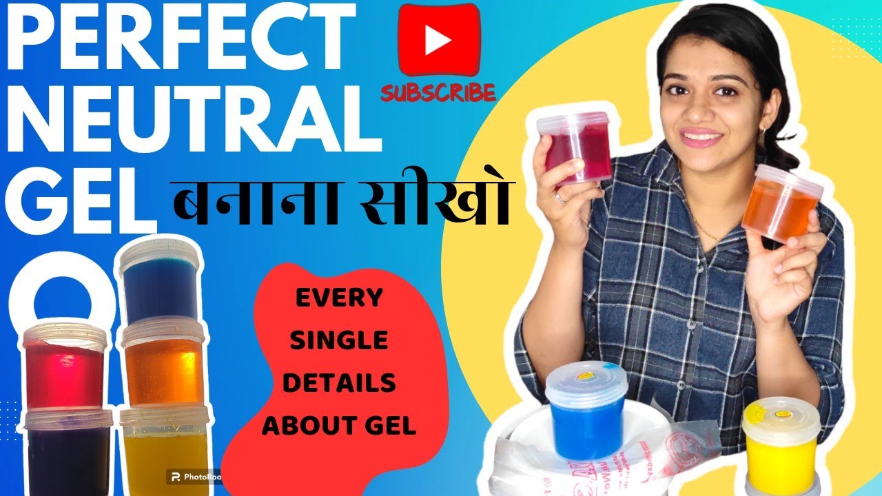 Neutral Gel Kaise Banaye?Perfect Colours of Neutral Gel😍Follow ye easy steps for perfect gel making🥳
