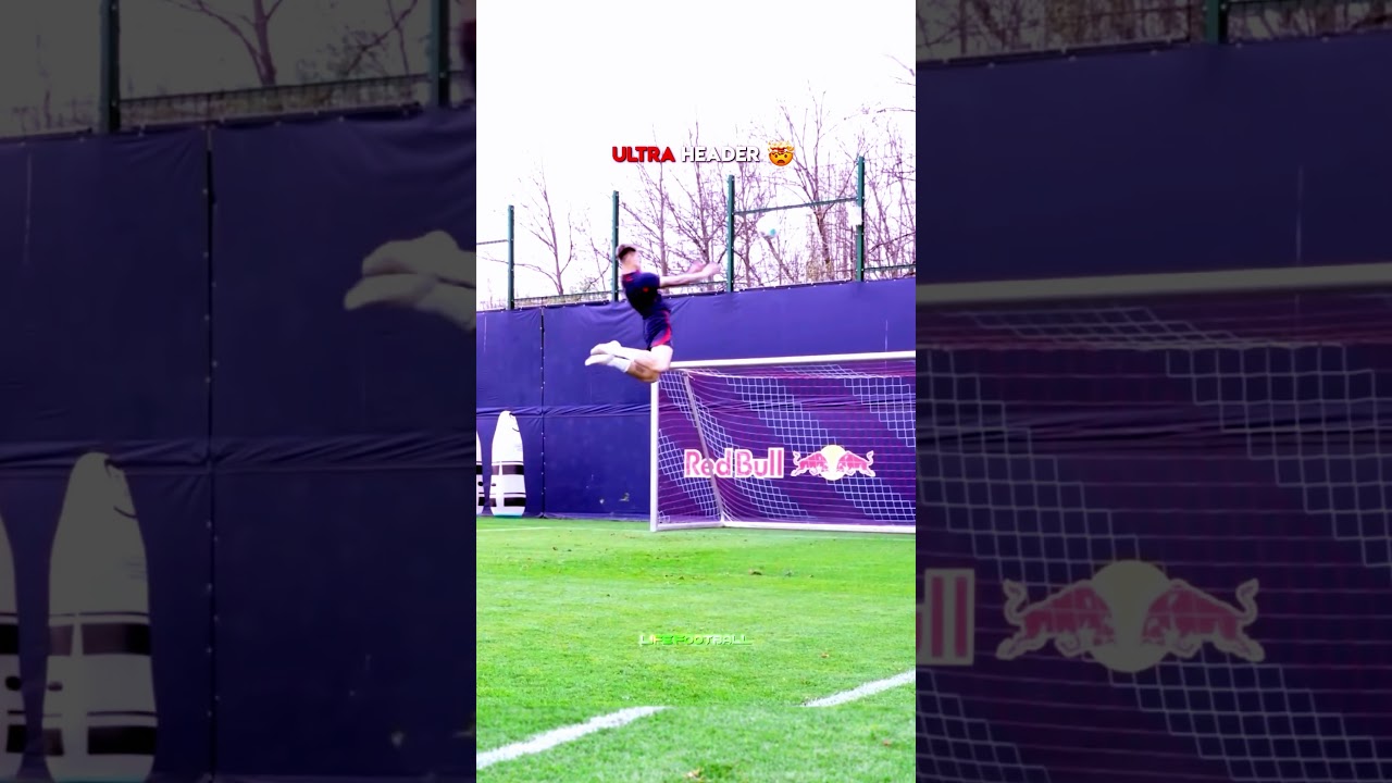 This Guy's Header Is On Another LEVEL😈🤫 #shorts #football #soccer