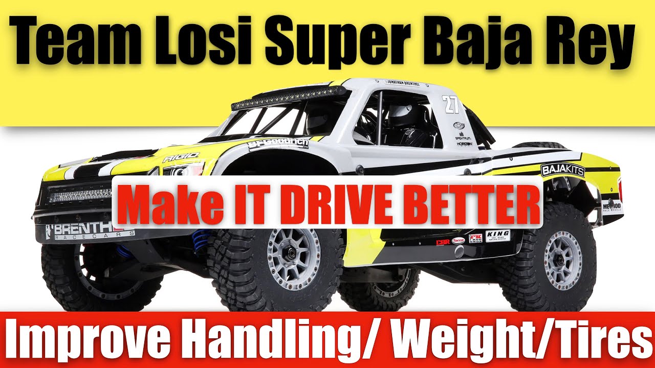 Losi 1/6 Scale Super Baja Rey - Guide to Improve Handling !