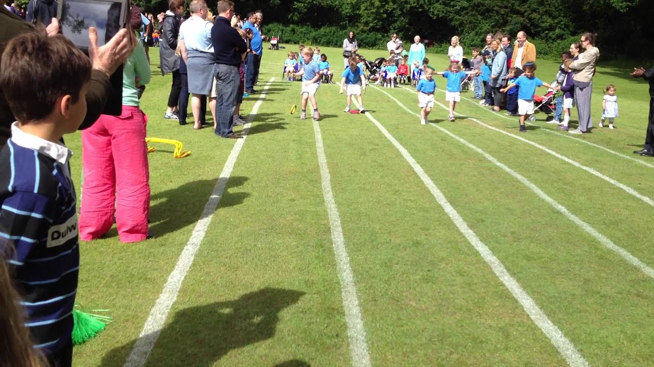 Oliver racing at Sports Day 2013