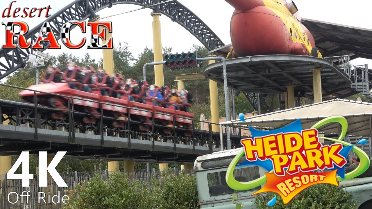 Desert Race - 4K UHD Off-Ride - Heide Park Soltau - Intamin Accelerator Coaster