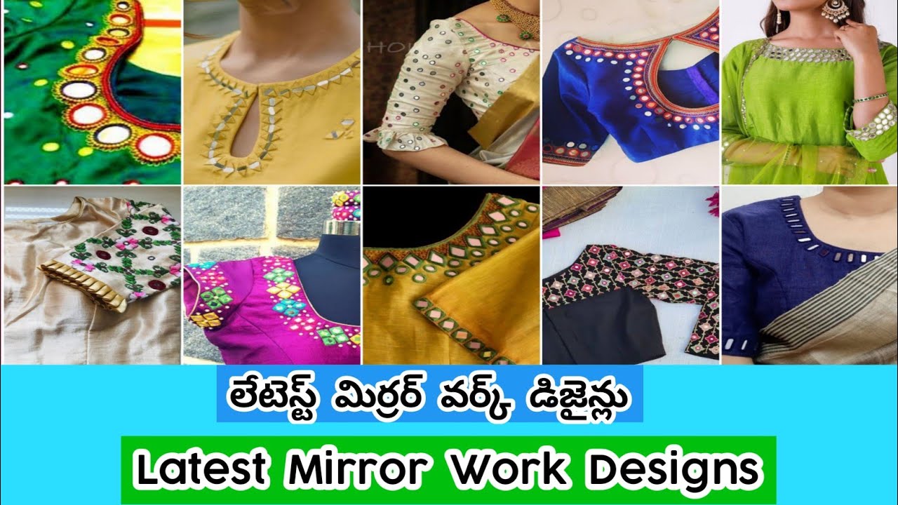 Mirror work designs | mirror embroidery designs | Designs for You