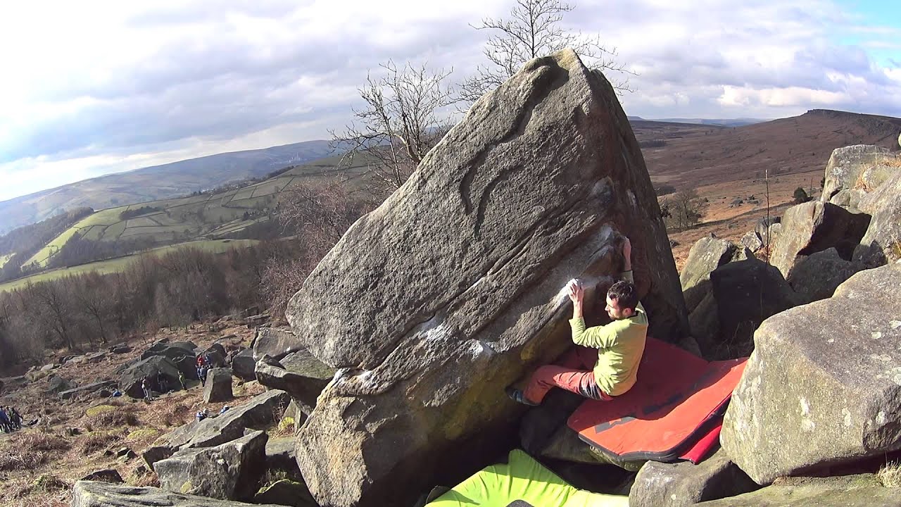 Steep Traverse V5 flash Stanage Plantation